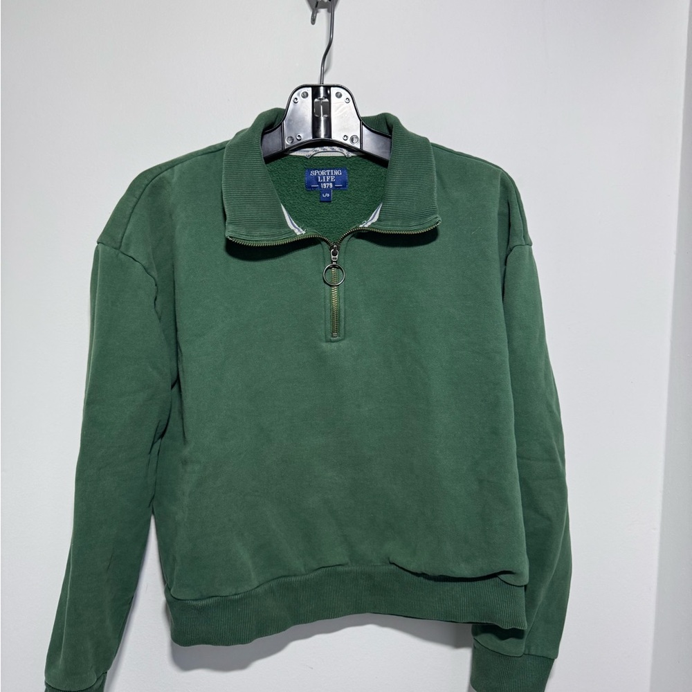Sporting Life vintage Green Half-Zip Sweater